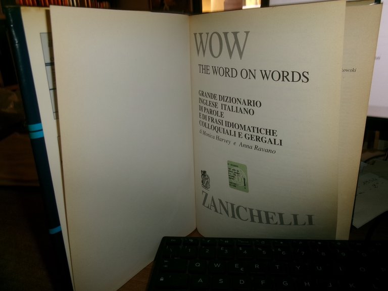 WOW The Word on Words Grande Dizionario Inglese Italiano di …