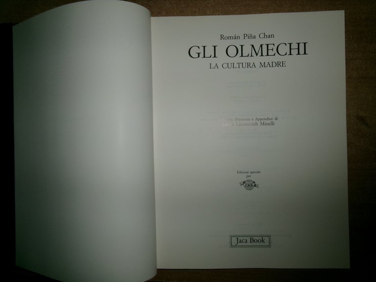 OLMECHI La Cultura Madre. ROMAN PINA CHAN 1989