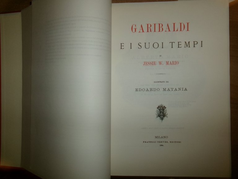 GARIBALDI e i suoi tempi. JESSIE W. MARIO (anastatica), 2007