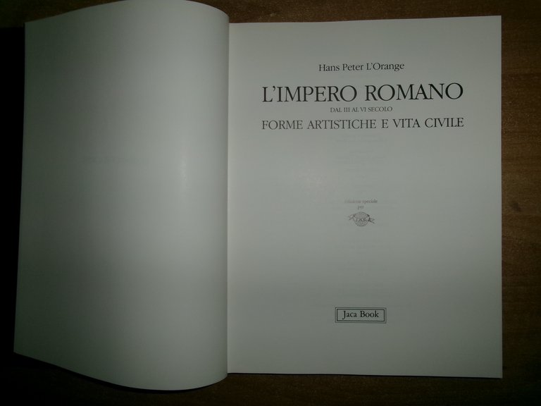 L' Impero Romano dal III al VI secolo... HANS PETER …