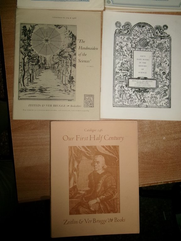 7 Cataloghi n° 246/219/1/214/209/224/210 di ZEITLIN & VER BRUGGE anni …