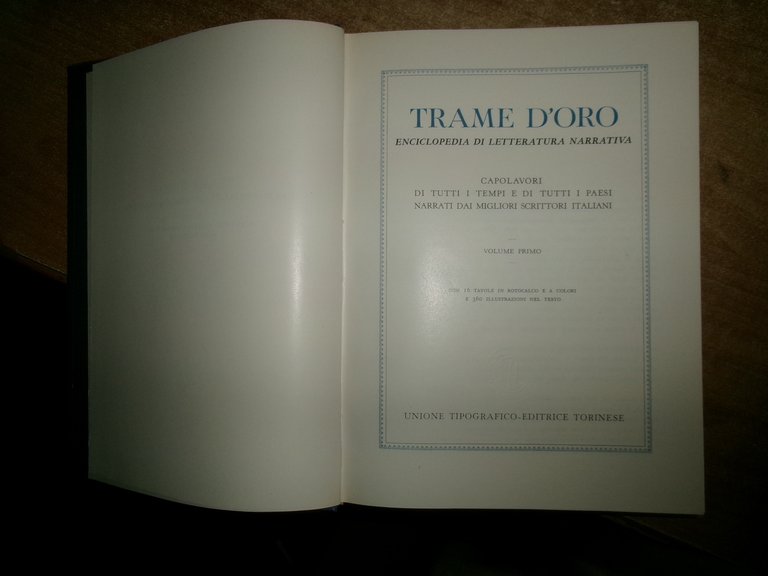 6 VOLUMI: AA. VV. TRAME D’ORO. ENCICLOPEDIA DI LETTERATURA NARRATIVA …