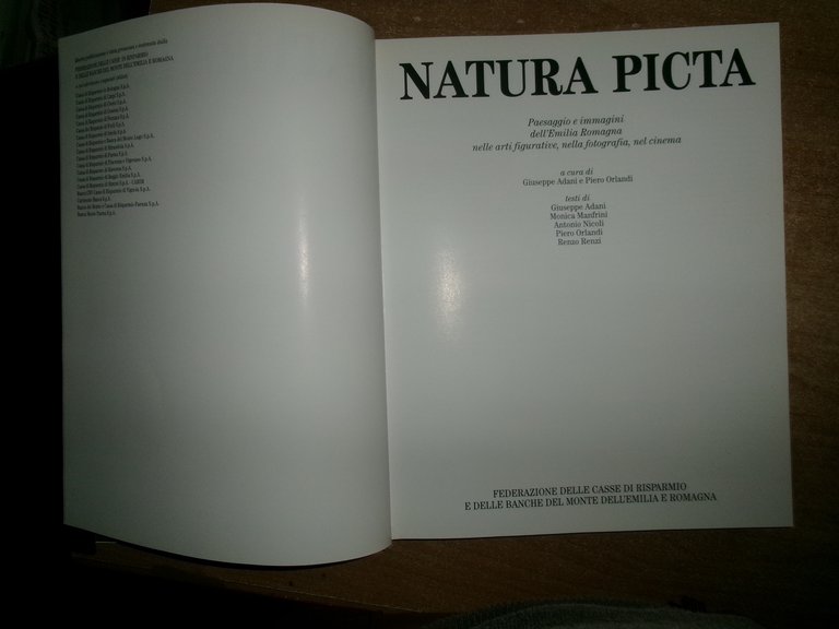 AA.VV. NATURA PICTA. Paesaggio e immagini dell' Emilia Romagna...GIUSEPPE ADANI