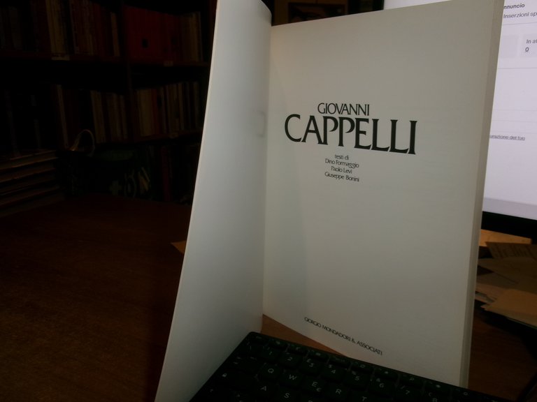 GIOVANNI CAPPELLI testi di Dino Formaggio, Paolo Levi, Giuseppe Bonini …