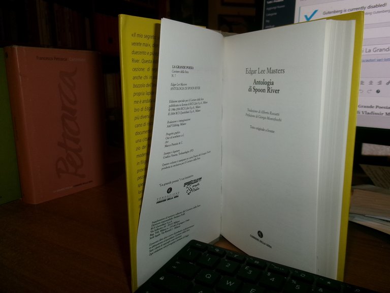 4 volumi. PASCOLI - LEOPARDI - EDGARD LEE MASTERS - …
