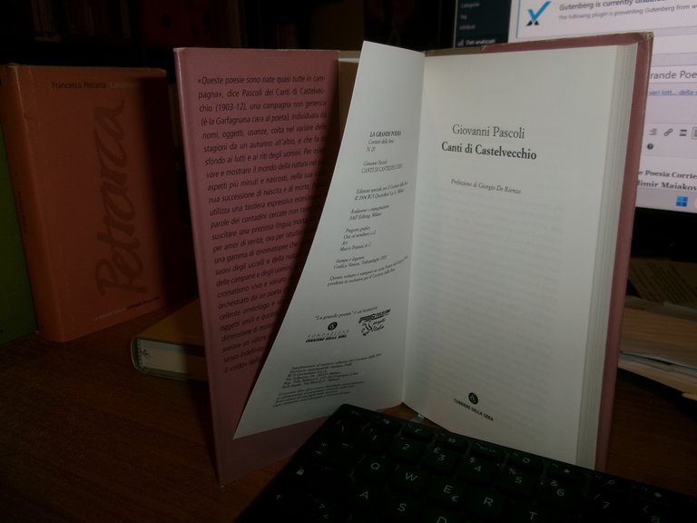 4 volumi. PASCOLI - LEOPARDI - EDGARD LEE MASTERS - …
