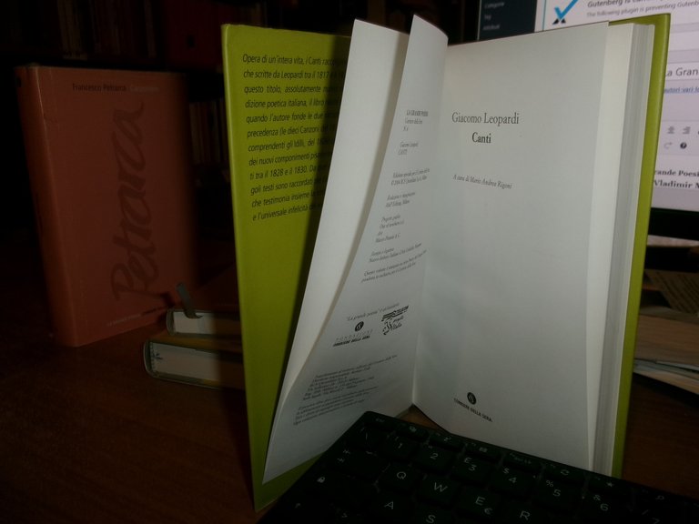 4 volumi. PASCOLI - LEOPARDI - EDGARD LEE MASTERS - …