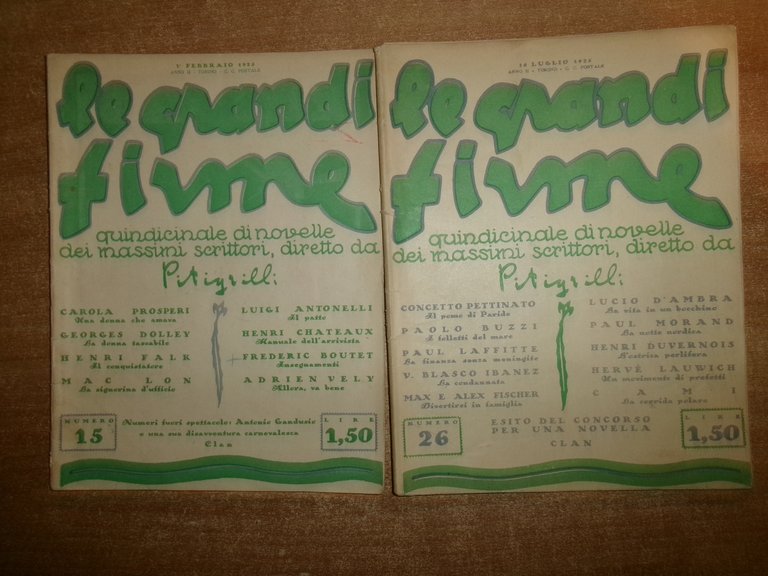 Le grandi firme. Quindicinale di novelle dei massimi scrittori diretto …