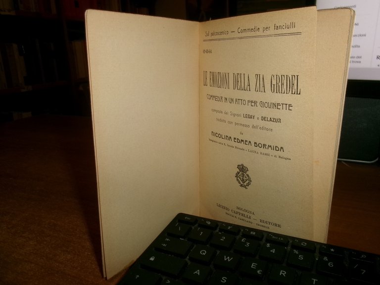 AA. VV. Commediole per Burattini. Commediole (Maschi e Femmine). s.d. …