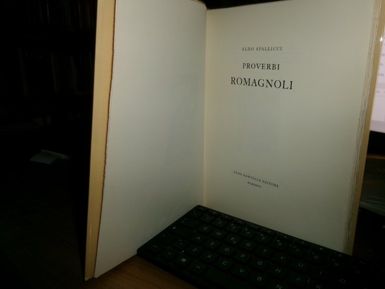 PROVERBI ROMAGNOLI. ALDO SPALLICCI 1967