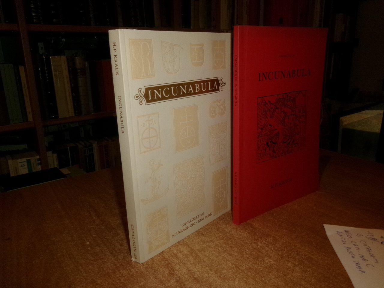 INCUNABOLA Catalogue 154 - 209. New York, H.P. KRAUS 1998