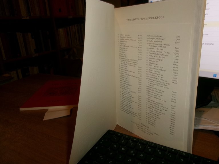 INCUNABOLA Catalogue 154 - 209. New York, H.P. KRAUS 1998