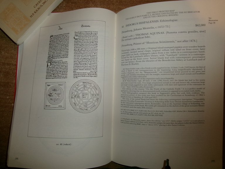 INCUNABOLA Catalogue 154 - 209. New York, H.P. KRAUS 1998