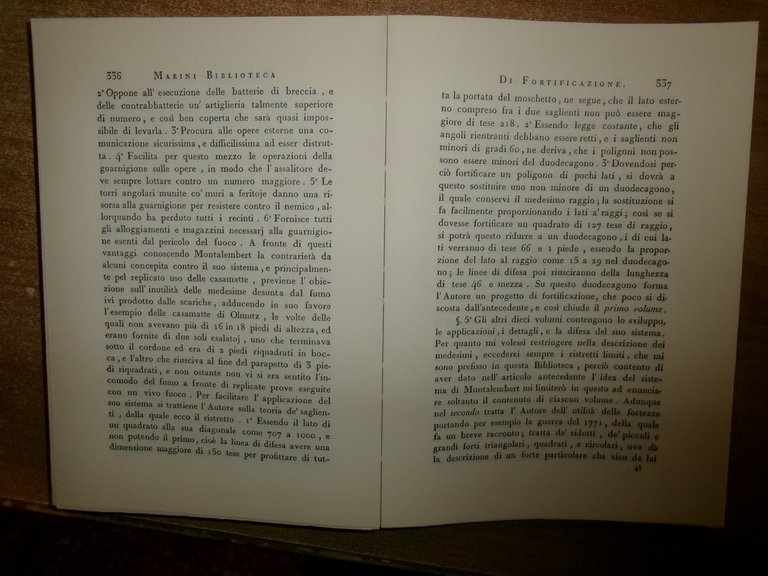 MARINI, LUIGI. Bologna, 1810 (ma anastatica Bologna, Libreria Brighenti, 1971). …