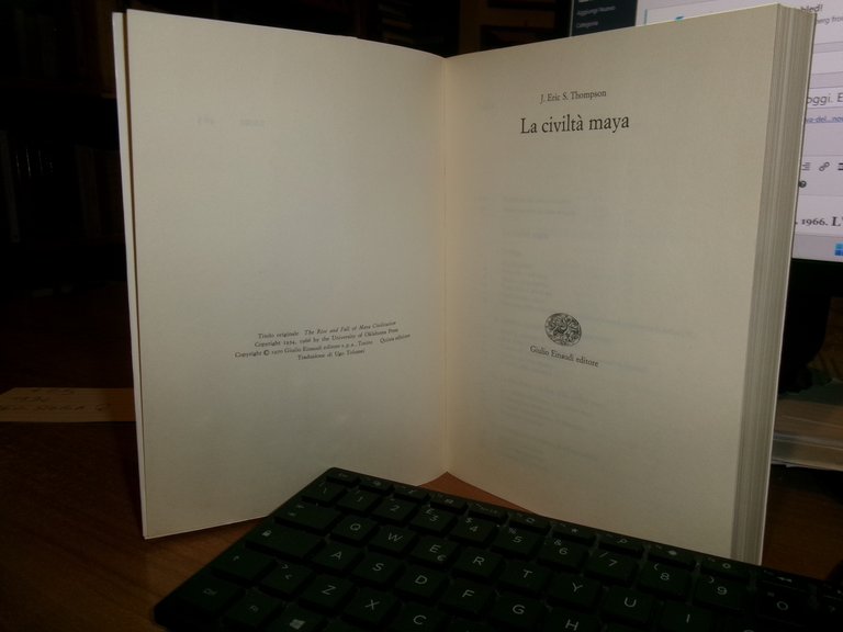 La Civiltà Maya. J. Eric S. Thompson 1970