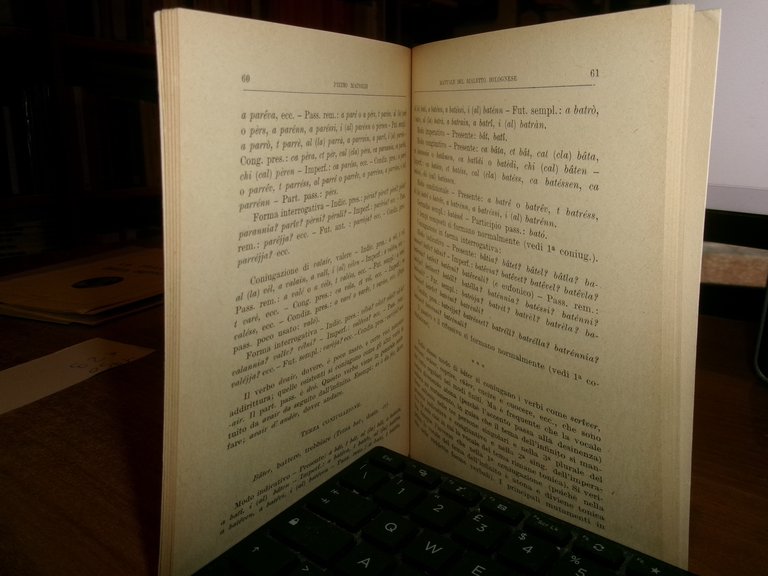 (Bologna) Manuale dell' odierno DIALETTO BOLOGNESE. Suoni...PIETRO MAINOLDI 1950