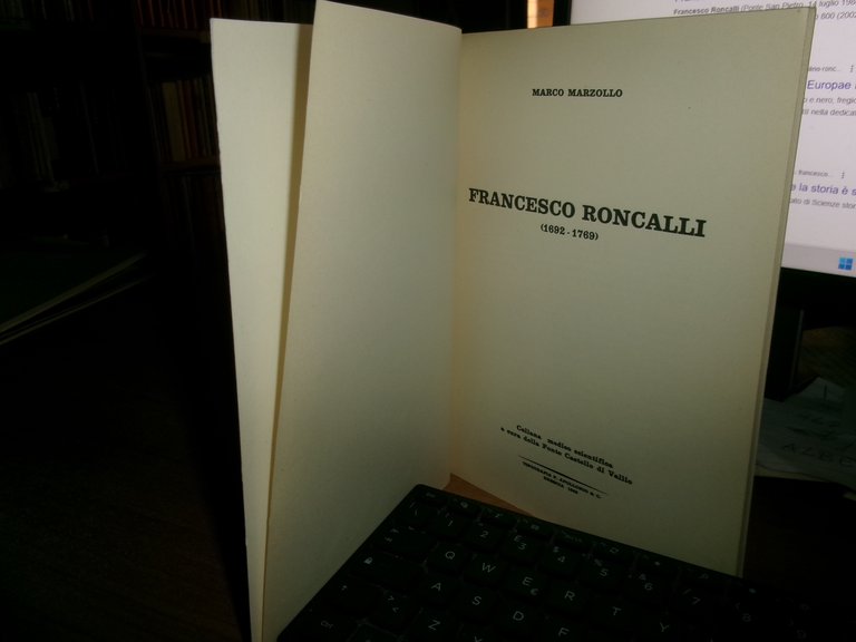 FRANCESCO RONCALLI (1692 - 1769). MARCO MARZOLLO 1968