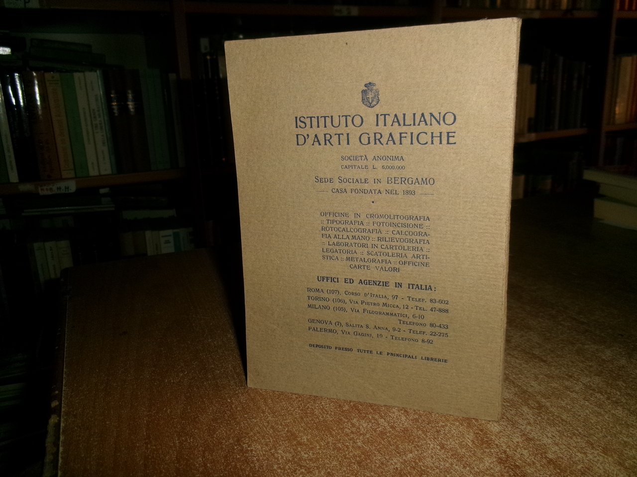 Catalogo Generale delle Opere d' Arte e di lusso. Bergamo, …