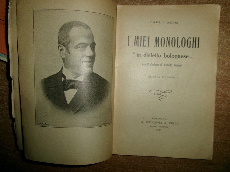 (Bologna) I MIEI MONOLOGHI "in dialetto bolognese" CARLO MUSI 1930
