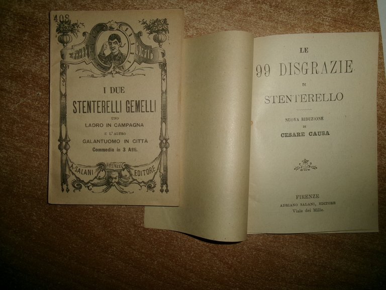 I Due Stenterelli Gemelli. Le 99 disgrazie di Stenterello. C. …
