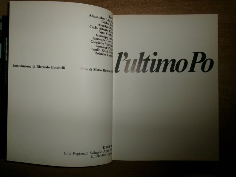 AA. VV. L' ultimo PO. Introduzione di Riccardo Bacchelli 1980