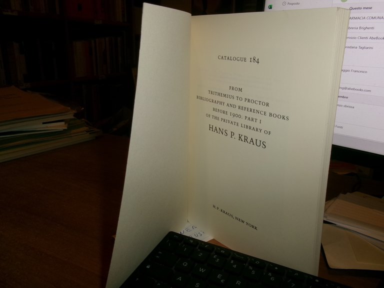 HANS P. KRAUS. From Trithemius to Proctor-Bibliography and reference.. 2 …