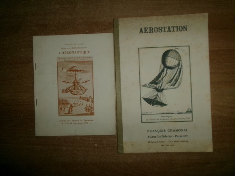 Aérostation. Importante Bibliothèque sur L' Aéronautique CHAMONAL/Pontoise 1960