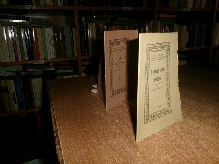 IL CANTORE della "CONCHIGLIA". UN ROMANZO ITALIANO del SETTECENTO. PARENTI …