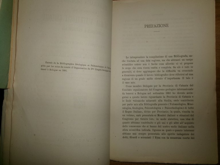 Bibliografia generale riguardante la vulcanologia, mineralogia... SILVESTRI 1881