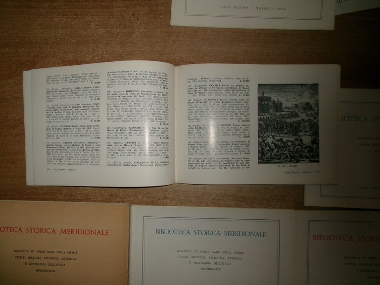 (6 cataloghi) BIBLIOTECA STORICA MERIDIONALE... LUIGI REGINA 1976/1979