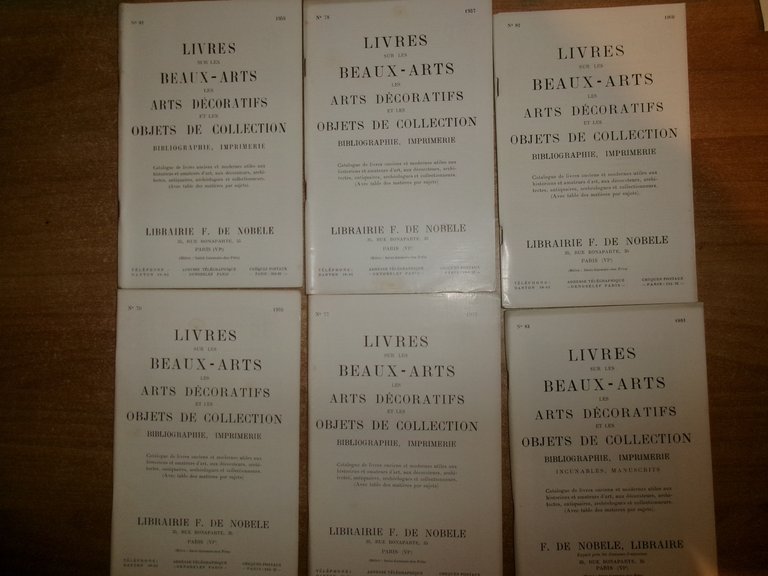 34 cataloghi. LIVRES sur les BEAUX-ARTS les ARTS Décoratifs et …