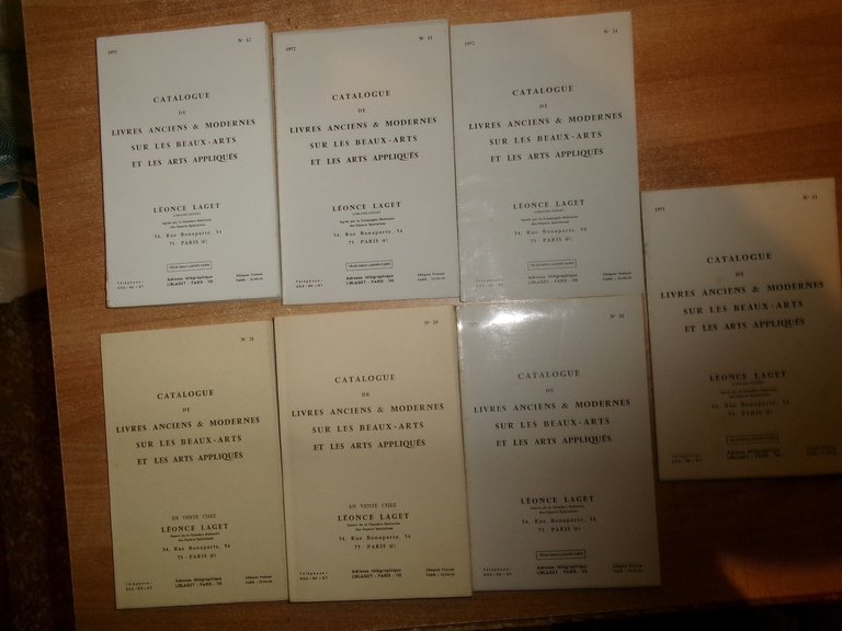 19 cataloghi (catalogue) de Livres Anciens & Modernes sur les …
