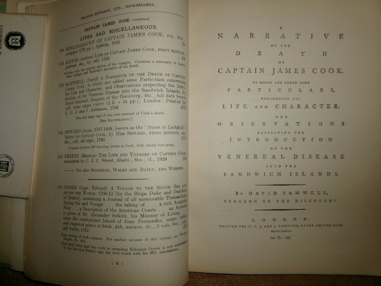 Early navigators and their voyages, shipbuilding, log books,...FRANCIS EDWARDS