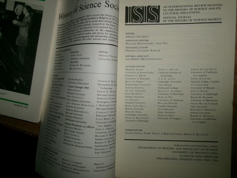 4 volumi ISIS. An International Review Devoted to The History …