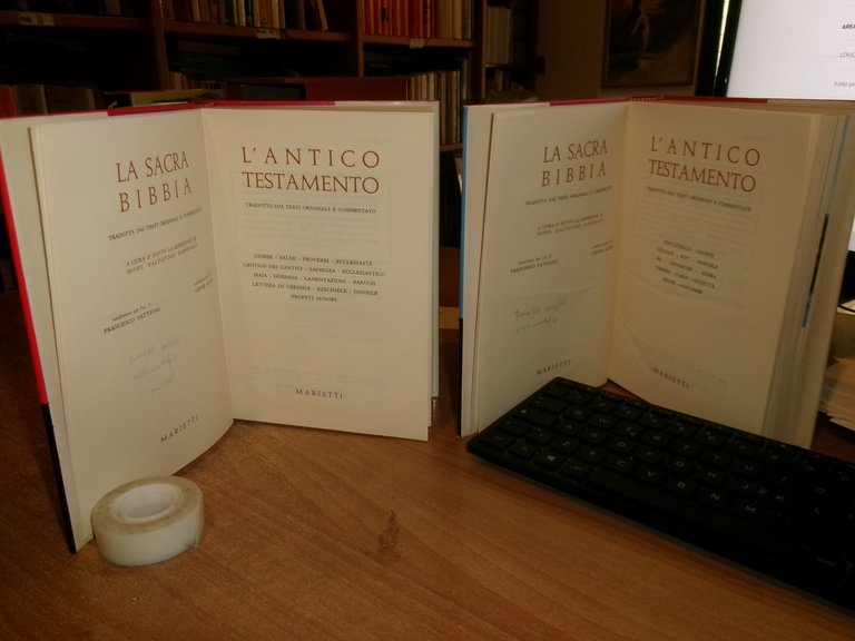 LA SACRA BIBBIA 3 volumi tradotto dai testi originali e …