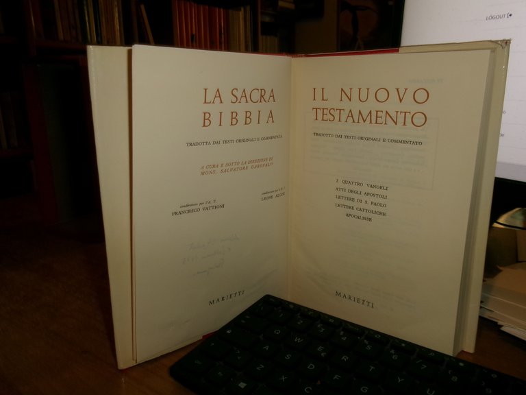 LA SACRA BIBBIA 3 volumi tradotto dai testi originali e …