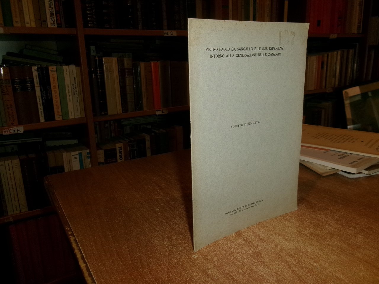 Pietro Paolo da Sangallo e le sue esperienze...delle zanzare. AUGUSTO …