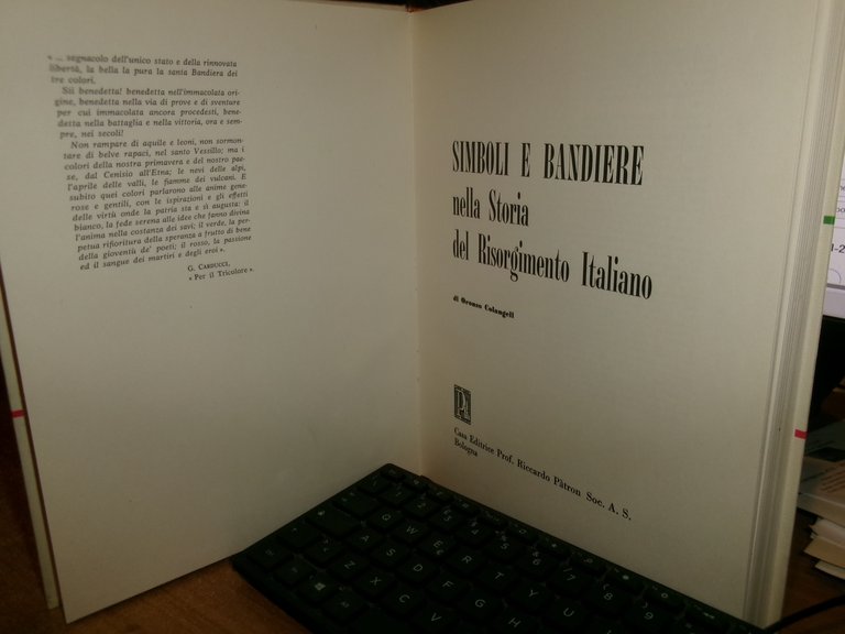 SIMBOLI e BANDIERE nella Storia del Risorgimento Italiano. ORONZO COLANGELI …