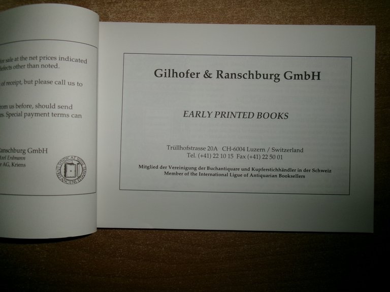 3 cataloghi di GILHOFER & RANSCHBURH. Luzern 1993/1996