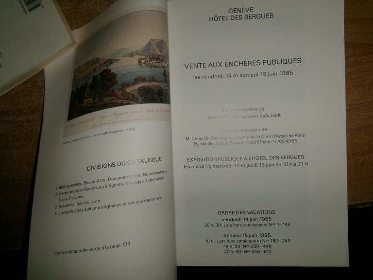 Vente 14-15 Juin 1985 importante bibliothèque de voyages d'atlas et …