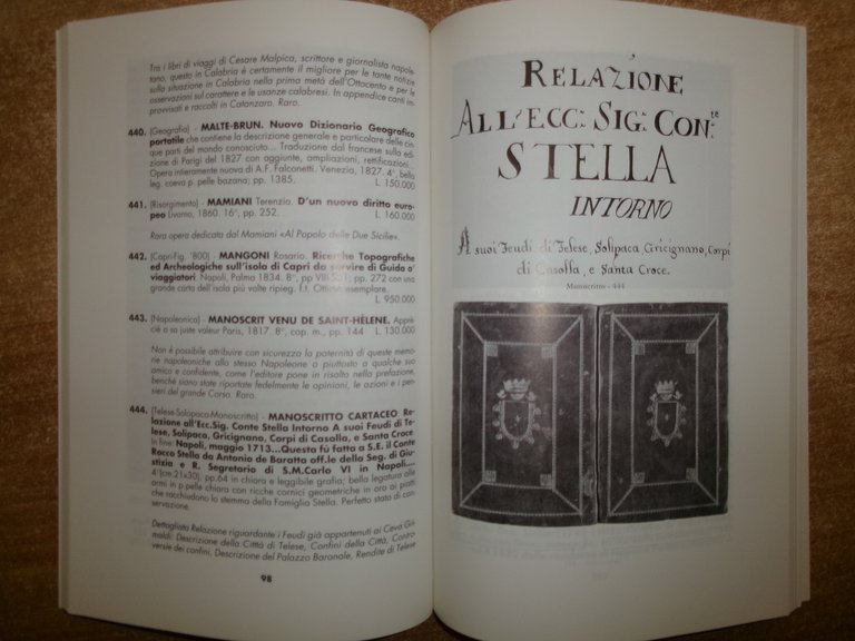 10 cataloghi della Libreria Antiquaria GRIMALDI & C. Napoli, 1988/90