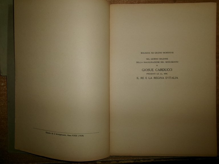 3 opuscoli: Le Poesie musicate di Giosuè Carducci. Bibliografia degli …