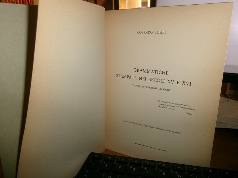 Grammatiche stampate nei secoli XV e XVI e loro più …