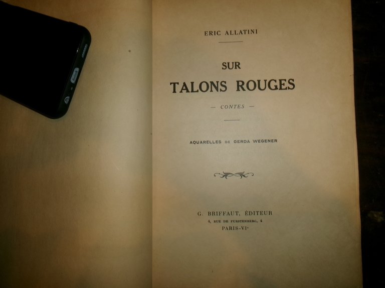 SUR TALONS ROUGES, ACQUARELLES DE GERDA WEGENER.