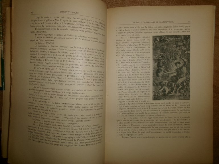 ROCCO LORENZO. Giunte e correzioni al Sommervogel... s.d. (c. 1930)