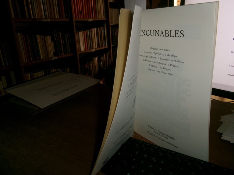 (Incunaboli) INCUNABLES. Paris, Thomas - Scheler, 1994