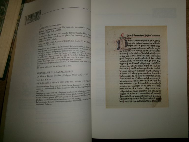 (Incunaboli) INCUNABLES. Paris, Thomas - Scheler, 1994