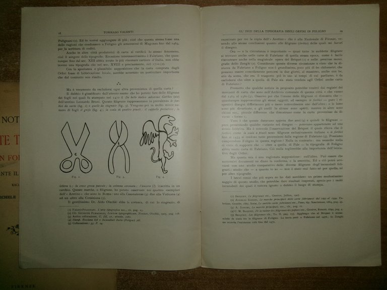 Sull' Arte Tipografica in FOLIGNO. Tipografia degli ORFINI...VALENTI/FALOCI 1903