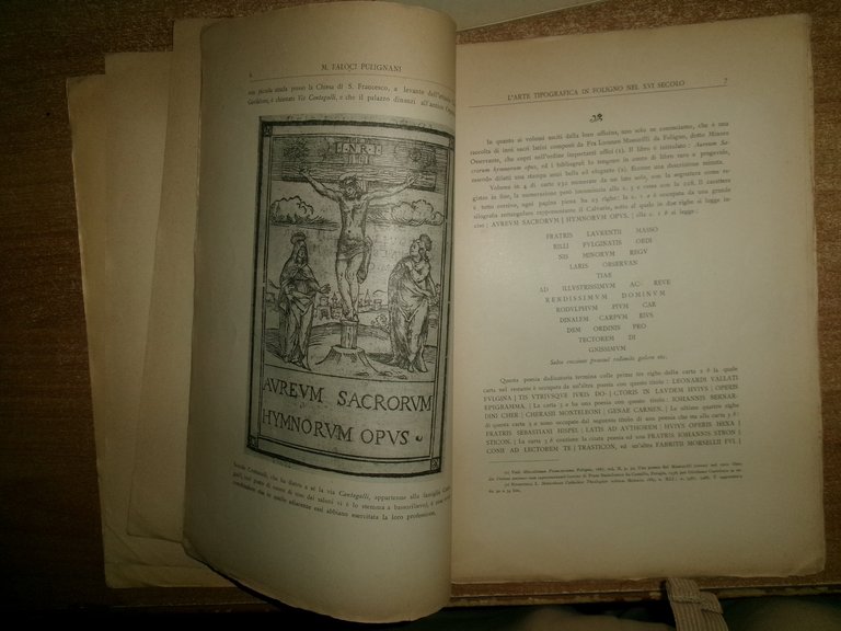 Sull' Arte Tipografica in FOLIGNO. Tipografia degli ORFINI...VALENTI/FALOCI 1903