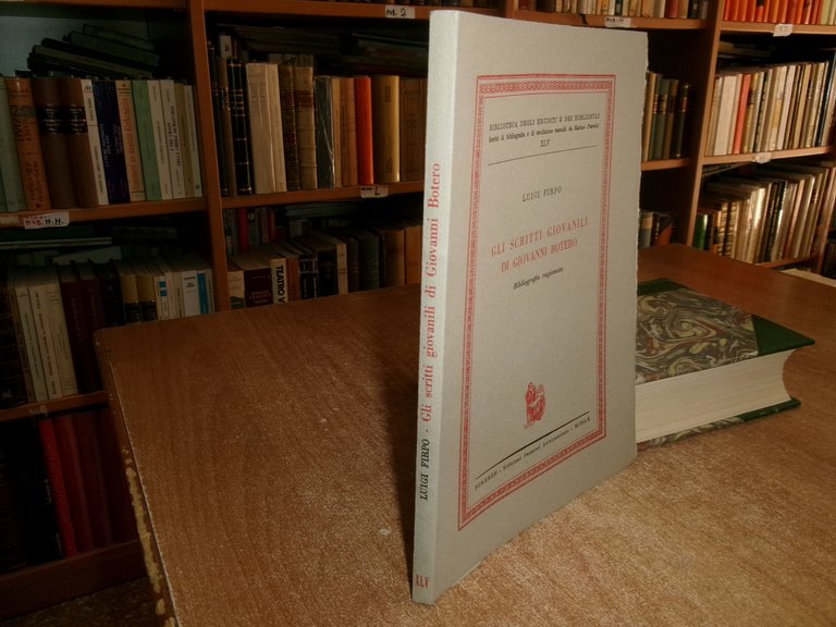 Gli Scritti Giovanili di GIOVANNI BOTERO. LUIGI FIRPO 1960